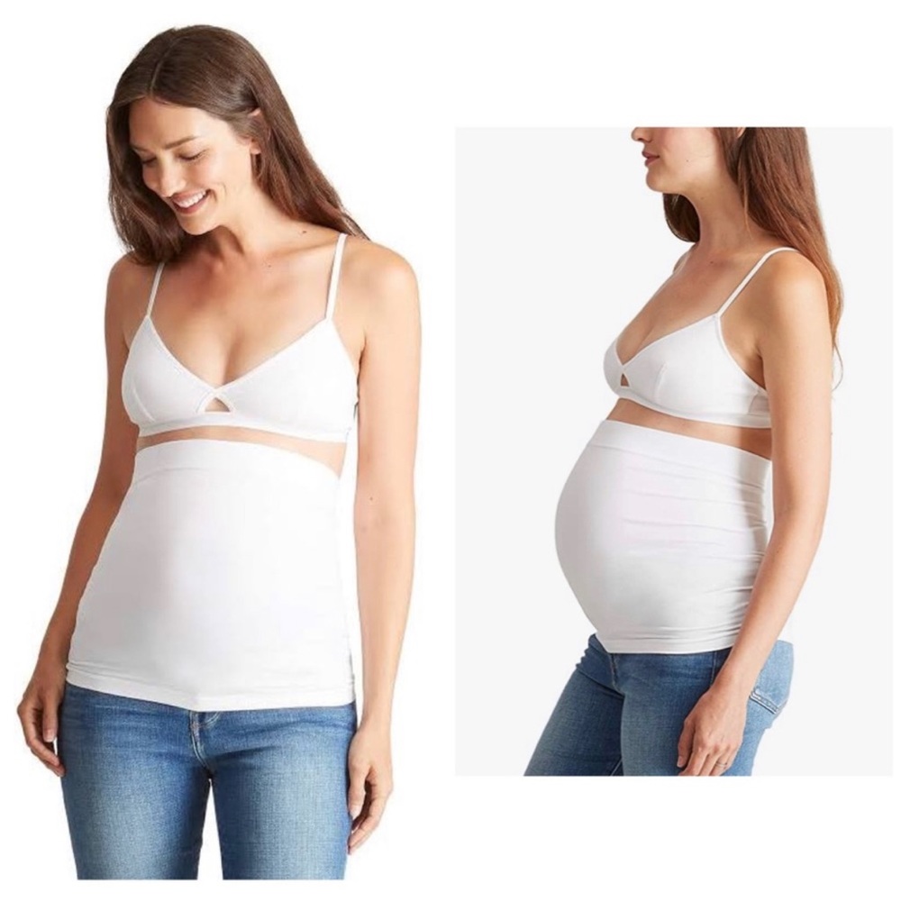 New Bella Band Maternity Belly Band White